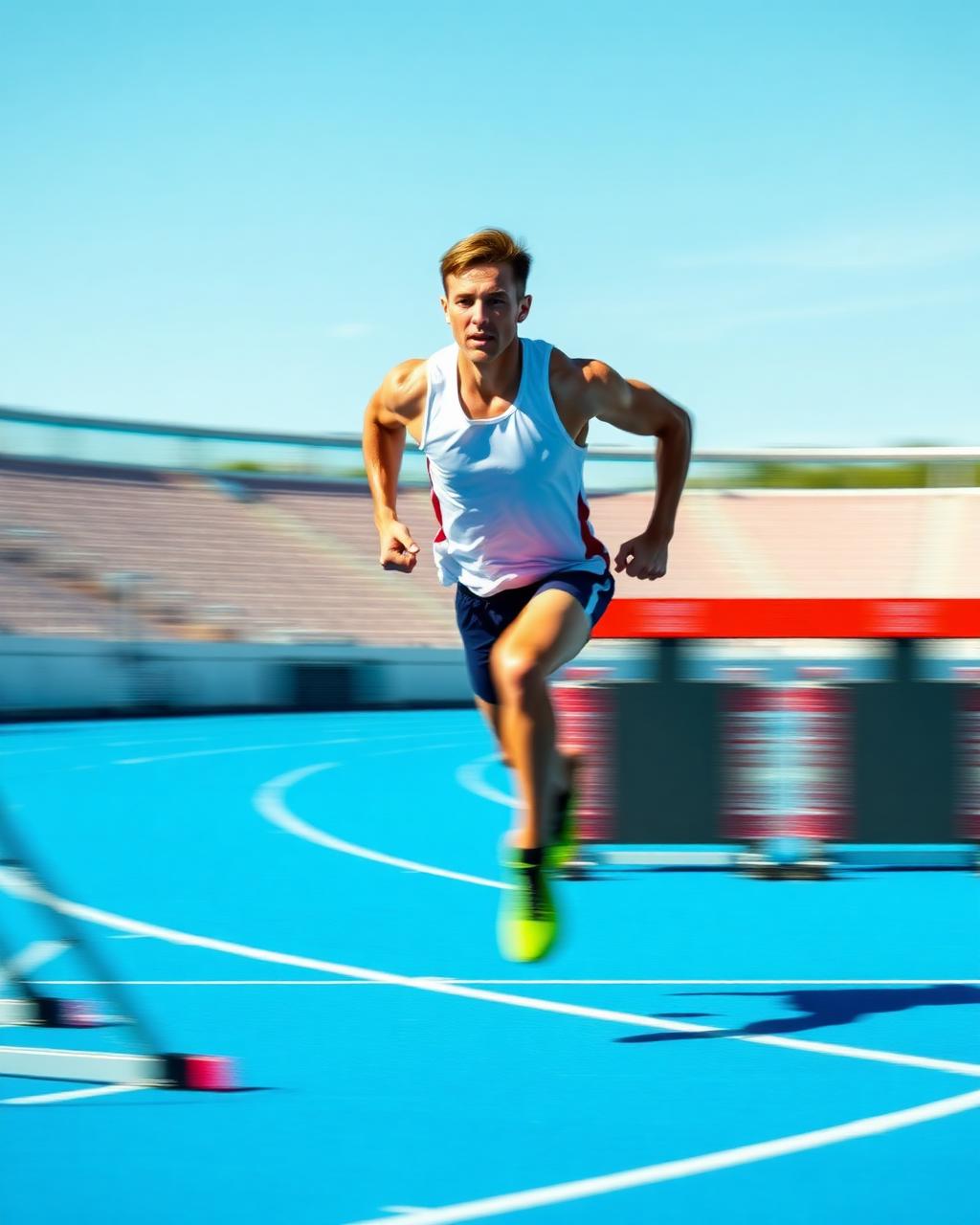 Athletics athlete training for US college recruitment